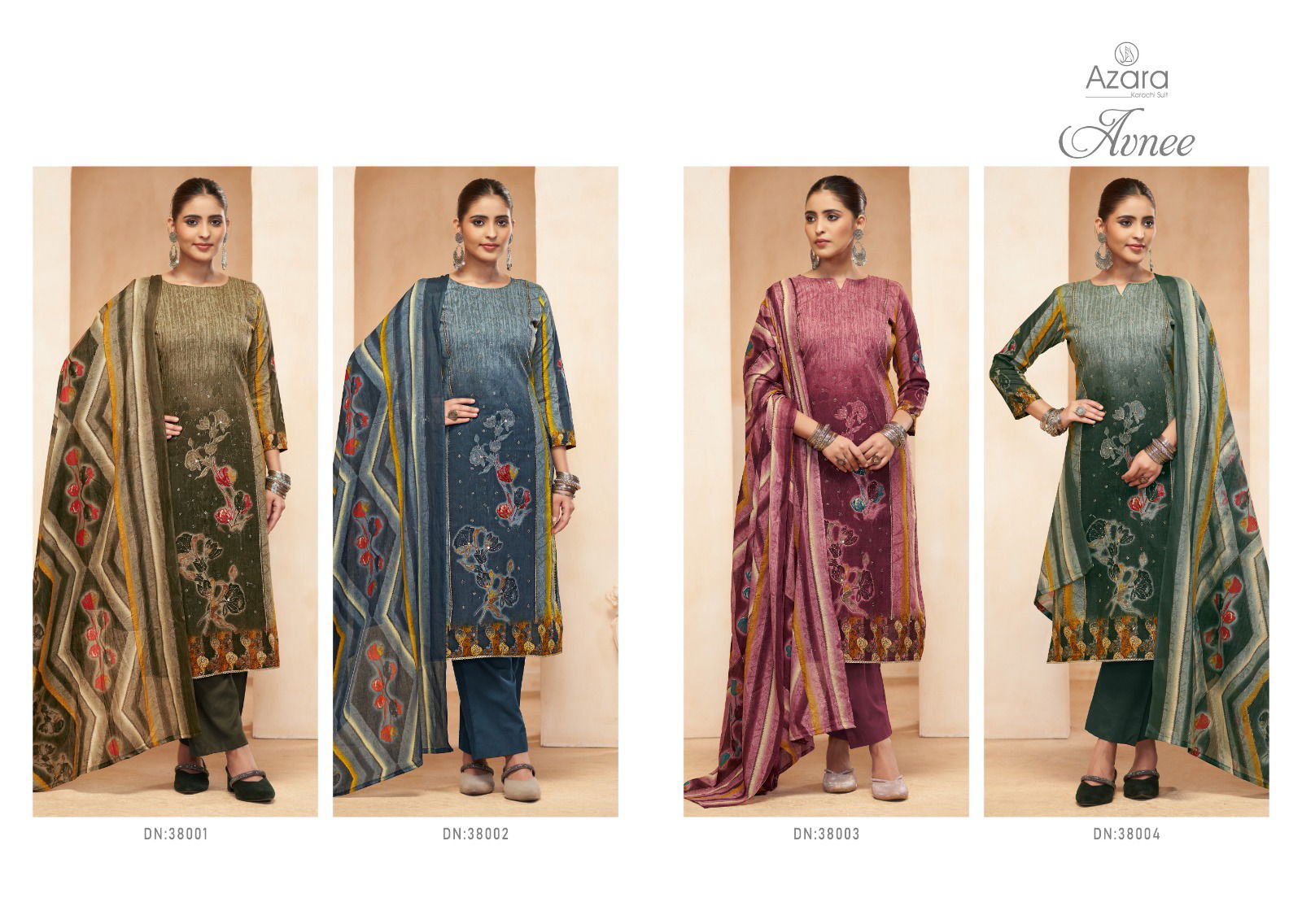 Avnee By Radhika Azara Lawn Cotton Printed Dress Material Exporters In India